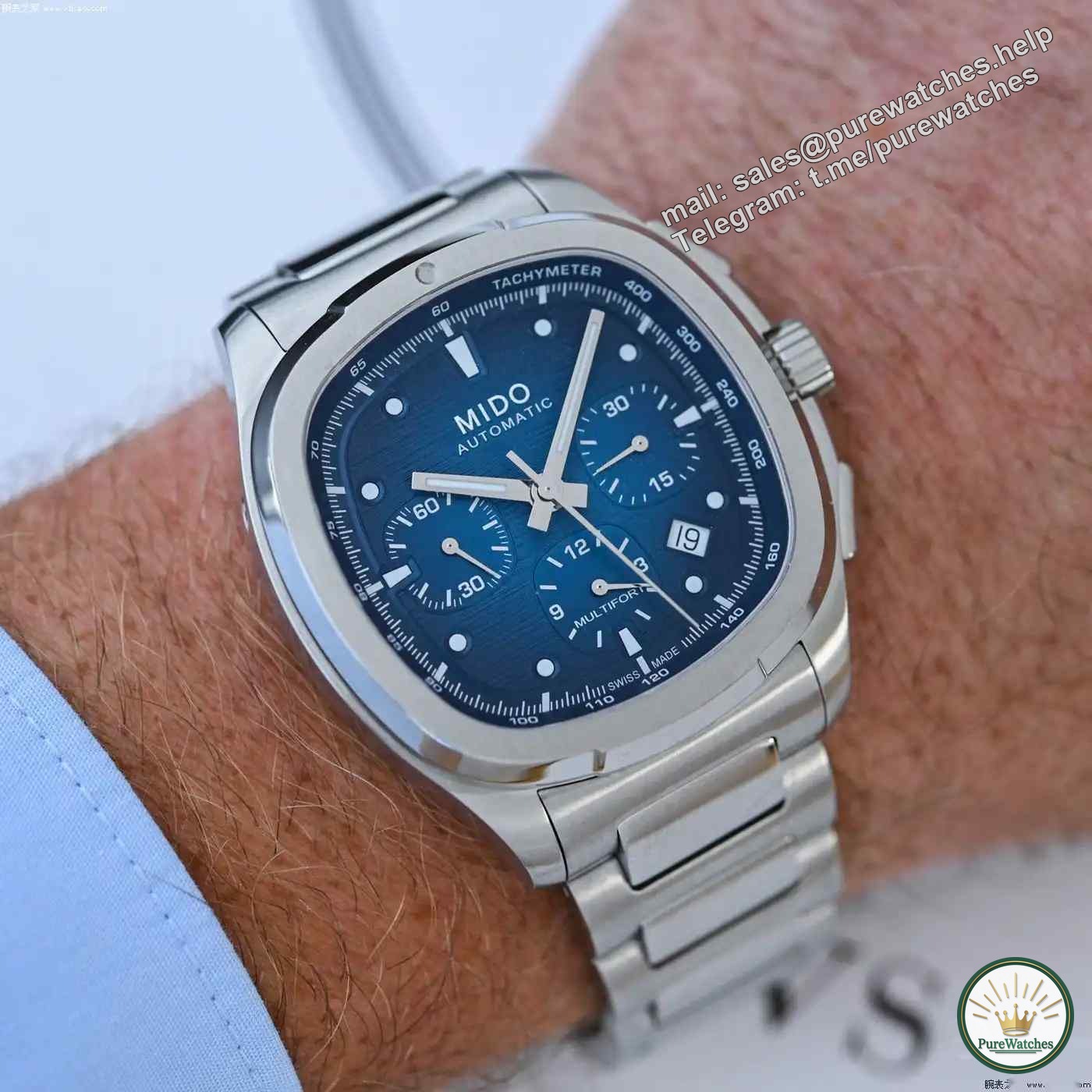 A must-try for retro fans! Mido Helmsman TV Chronograph Watch is launched in two colors, equipped with Caliber 60 movement and priced at only 19,200 yuan