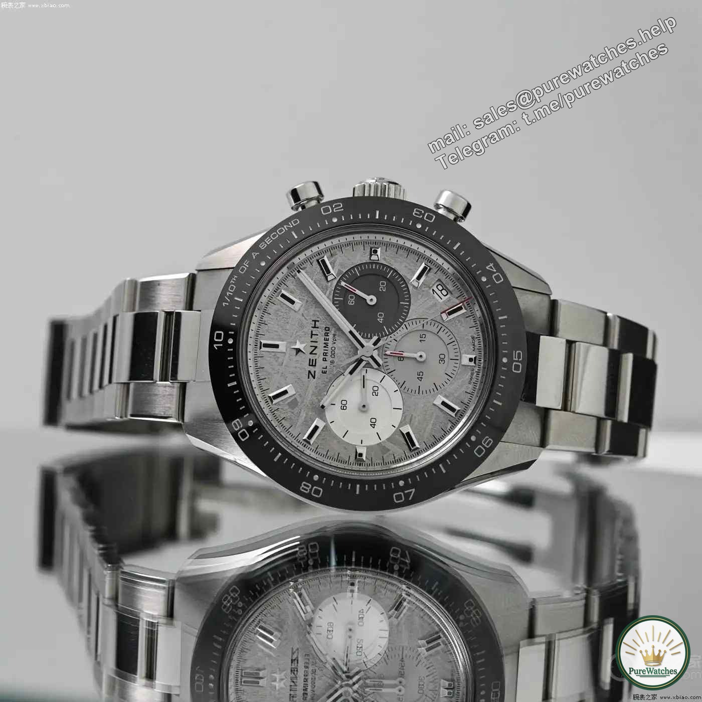 The surface of the Zenith meteorite is shocked! Chronomaster Sport limited edition, each pattern is unique