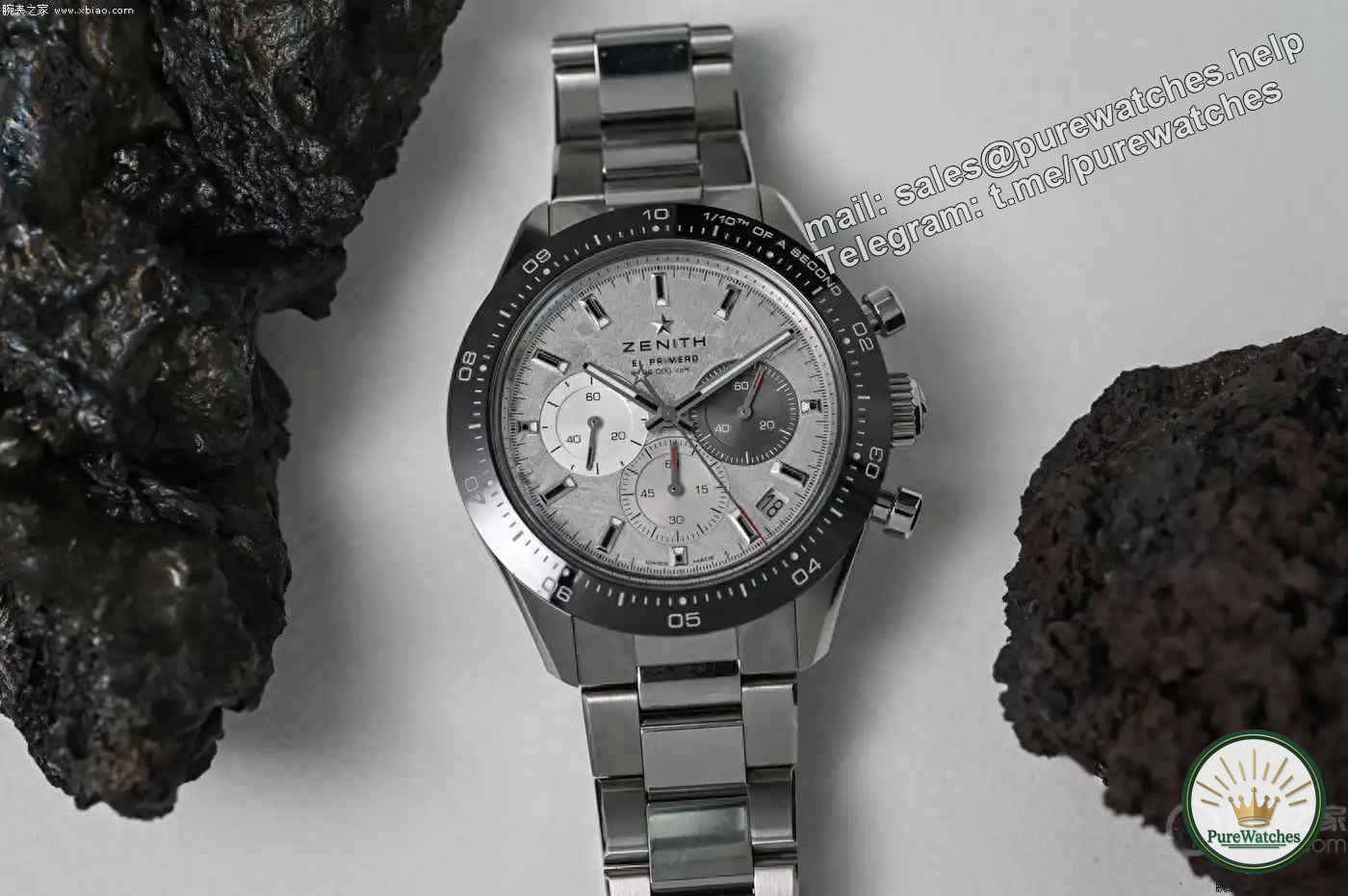 The surface of the Zenith meteorite is shocked! Chronomaster Sport limited edition, each pattern is unique