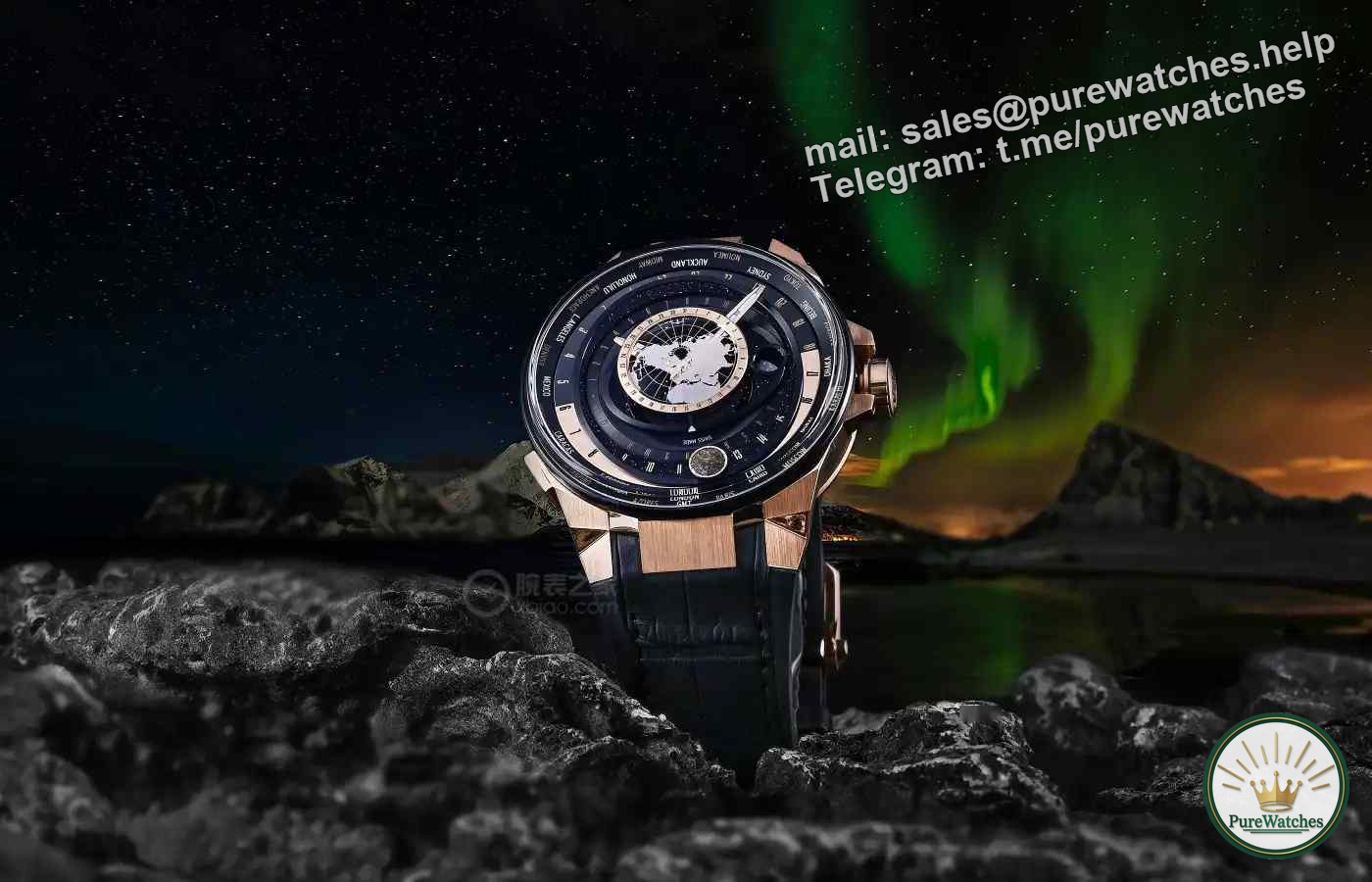There are only 20 pieces in the world! The Ulysse Nardin rose gold Rhapsody of the Moon watch puts the universe on your wrist!