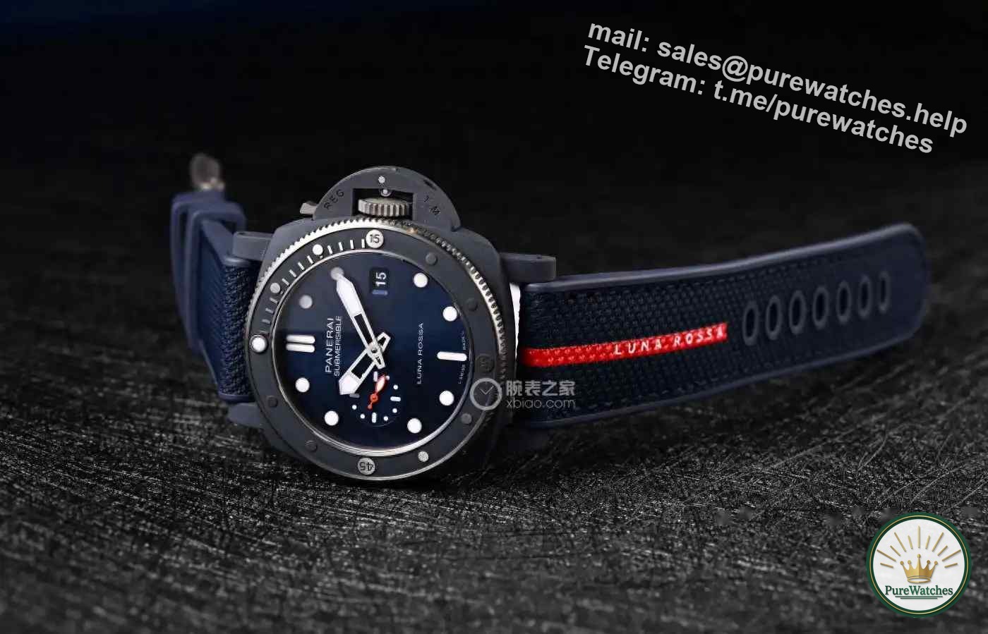 Panerai x Luna Rossa joint model is launched! Titanium ceramic black technology + red, white and blue colors, full of sporty and high-end feel