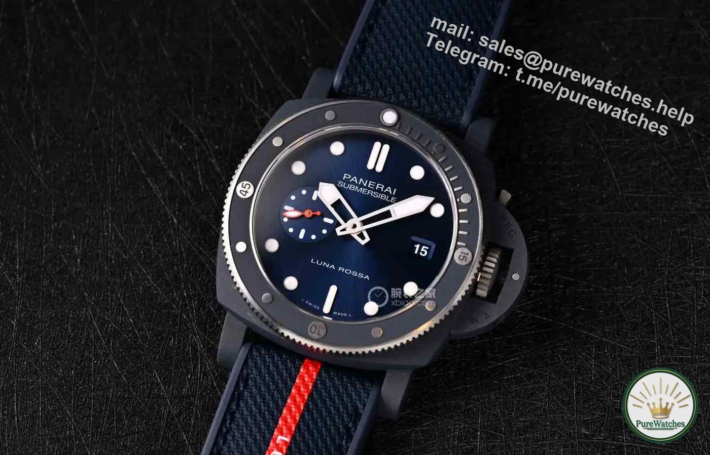 Panerai x Luna Rossa joint model is launched! Titanium ceramic black technology + red, white and blue colors, full of sporty and high-end feel