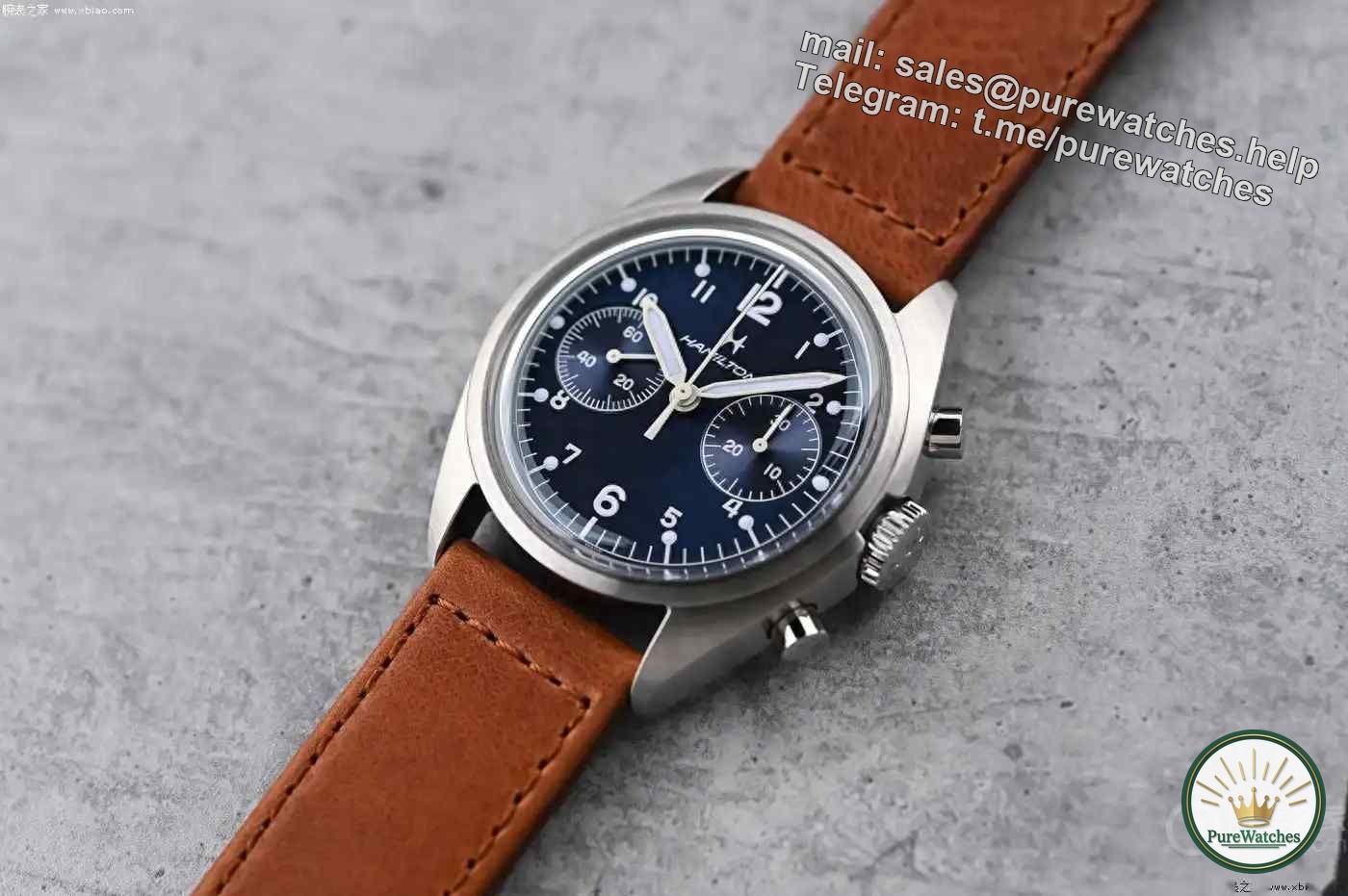Hamilton’s Blue Dial Pilot’s Chronograph is launched! Re-engraved Royal Air Force military watch, retro design + silicon hairspring anti-magnetic!
