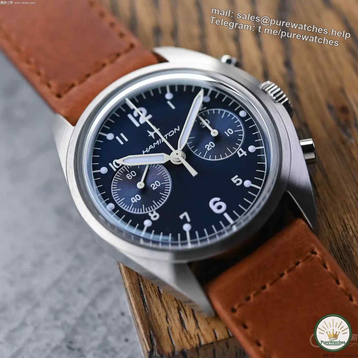 Hamilton’s Blue Dial Pilot’s Chronograph is launched! Re-engraved Royal Air Force military watch, retro design + silicon hairspring anti-magnetic!
