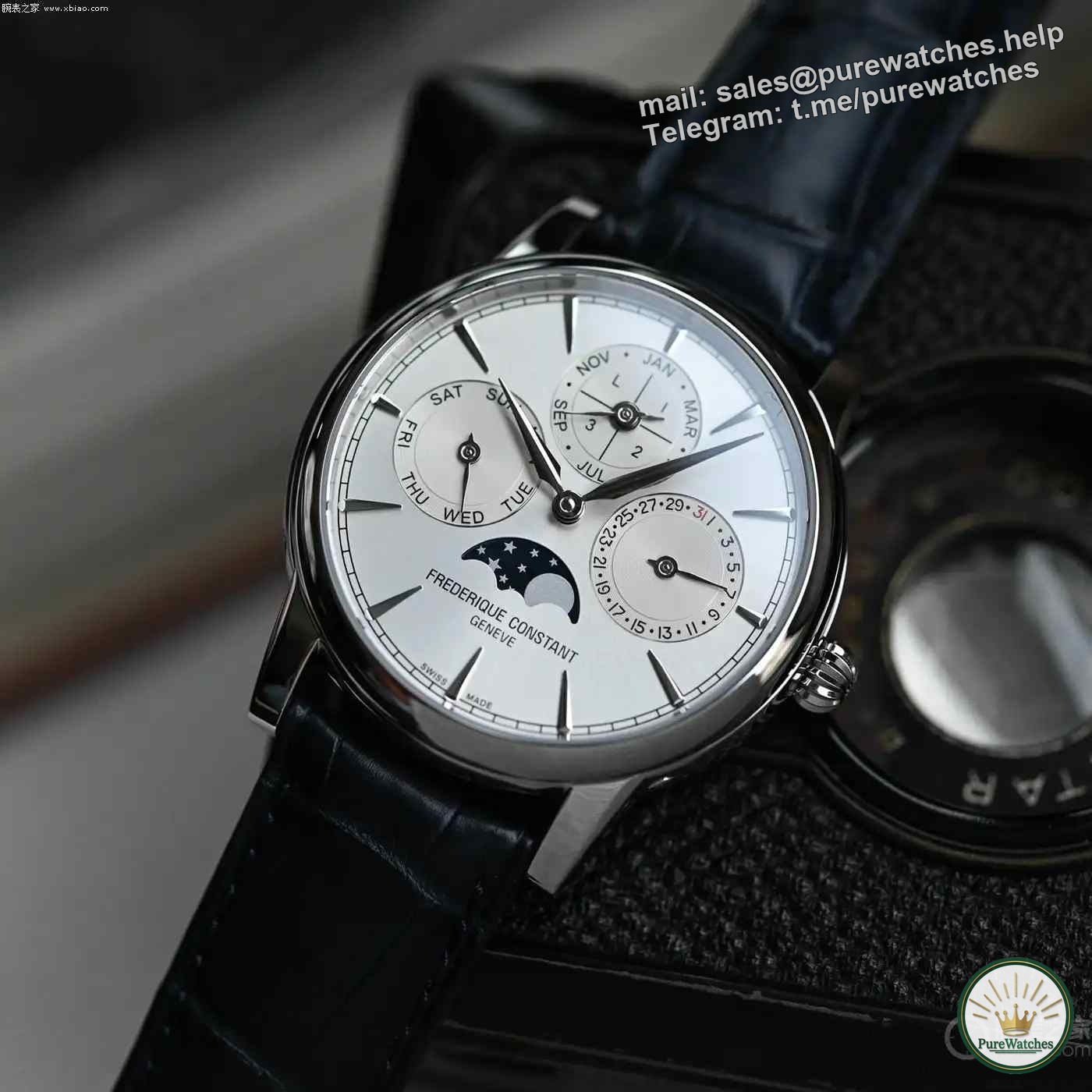The king of value for money! Frederique Constant releases its own movement perpetual calendar watch with 72 hours power reserve + sapphire see-through back!