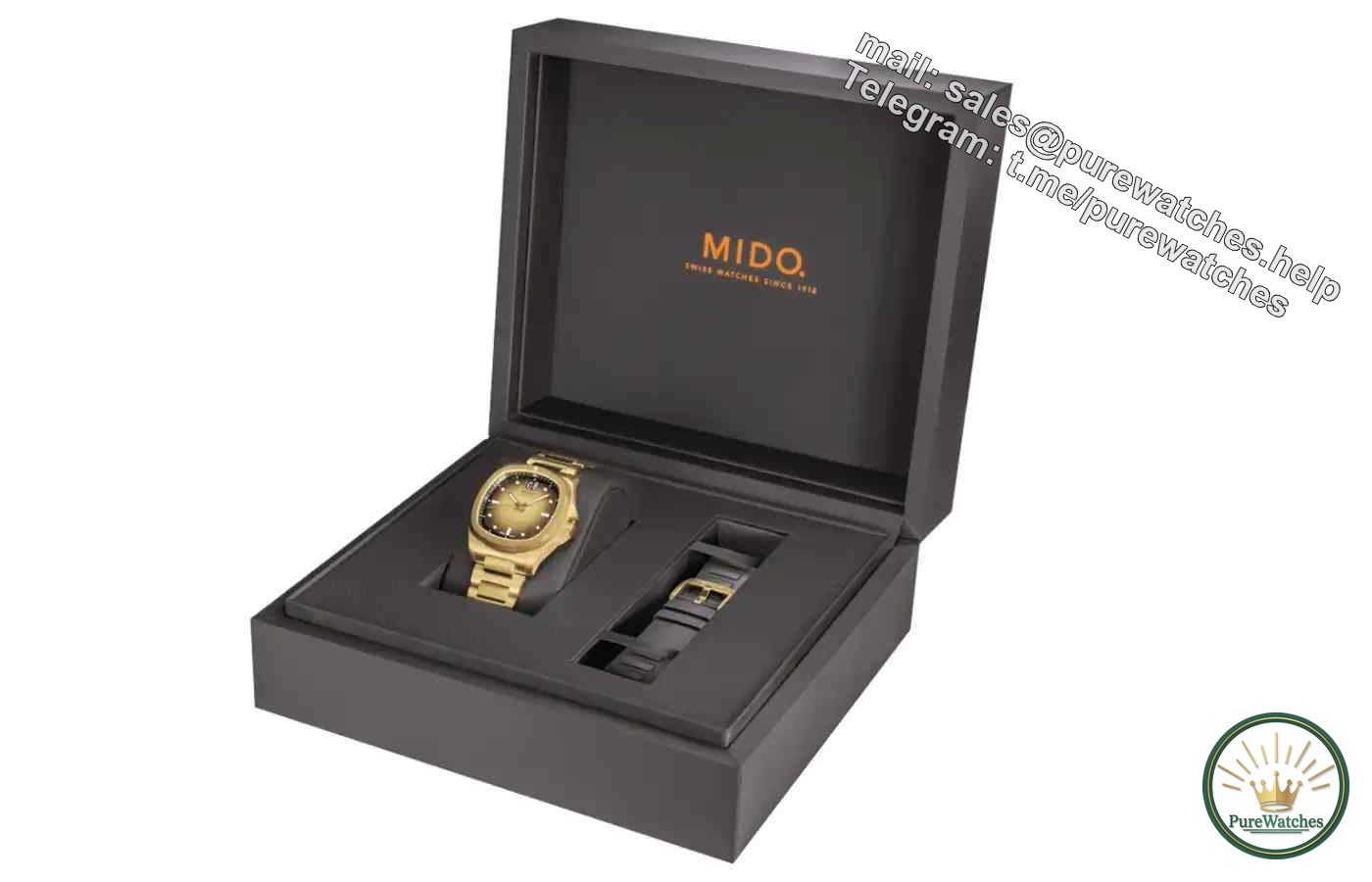 Mido TV big calendar “full gold” watch is launched! Retro TV design + dual watch straps, only 11,500 yuan!