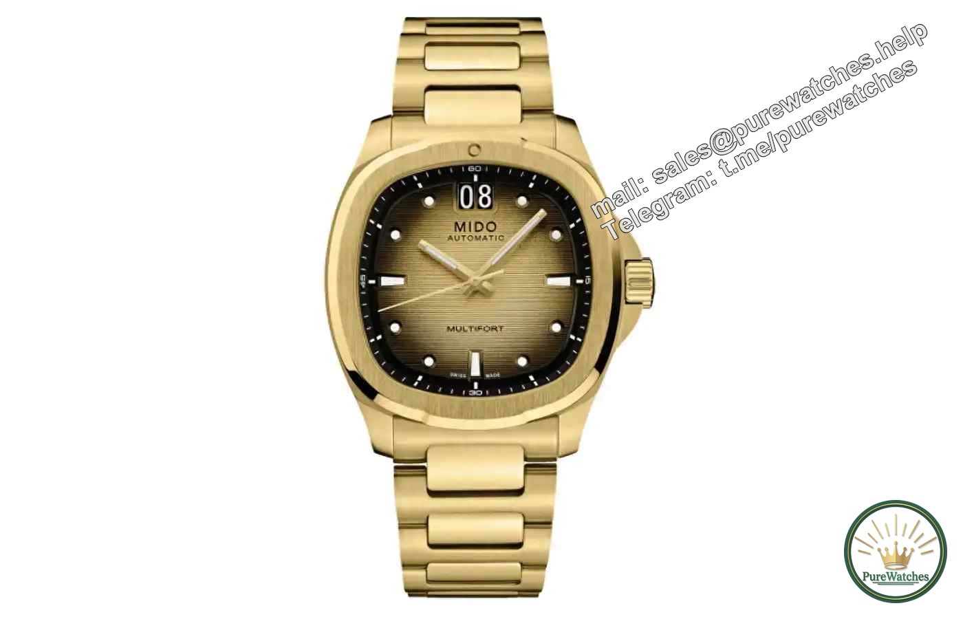 Mido TV big calendar “full gold” watch is launched! Retro TV design + dual watch straps, only 11,500 yuan!