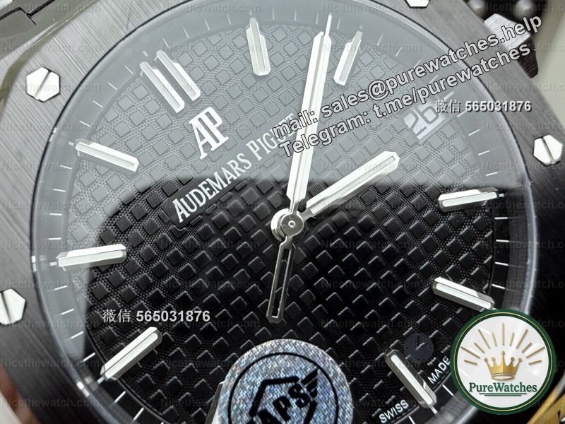 “Dark Warrior” has arrived! APS factory Royal Oak 15500 black ceramic model is really available: movable head + 4302 integrated movement, the replica watch can also be worn at the counter!