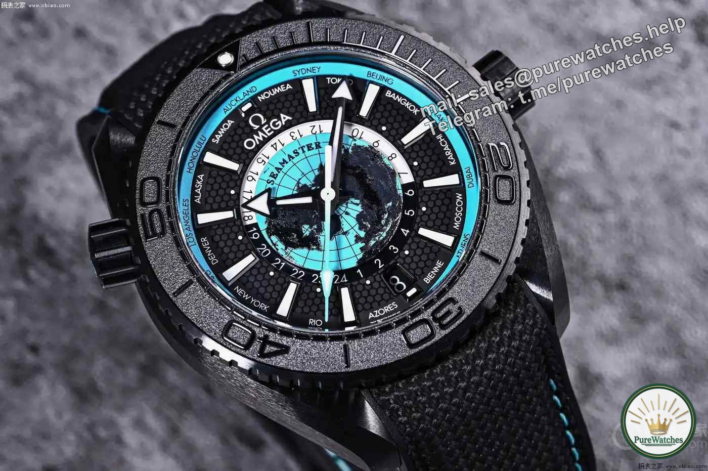 Turquoise dial + ceramic case! Omega Seamaster 20th Anniversary Limited Edition, the perfect fusion of diving and world time!