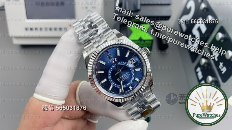 Stop buying inferior versions! This ZF factory Skywalker blue face watch can be restored to 1:1 even with month jumps. The V2 weighted version is more comfortable to wear!