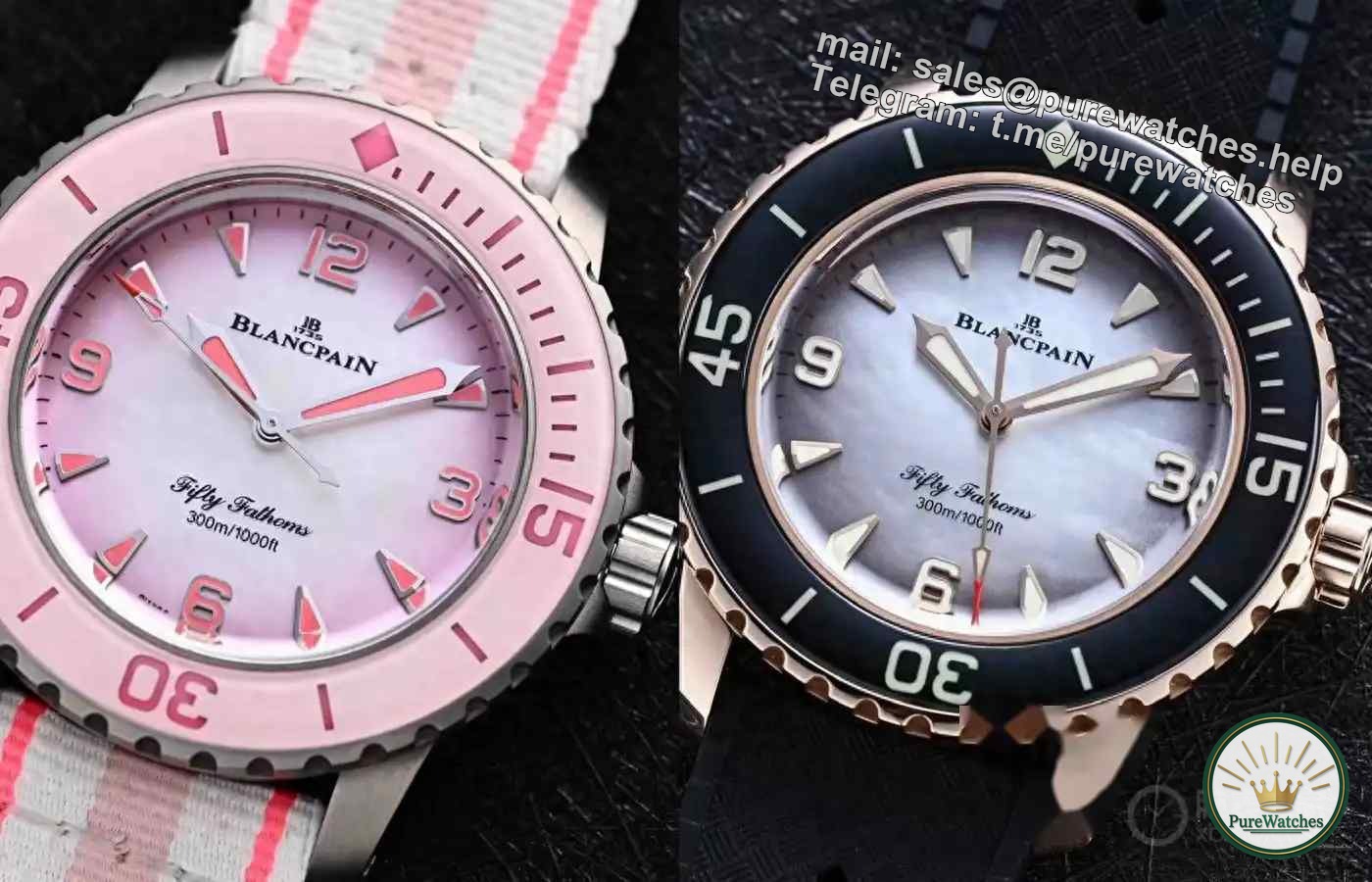 Blancpain Black Pearl VS Pink Pearl! The luxury diving watch for girls is on the ceiling. Is Rolex no longer popular?