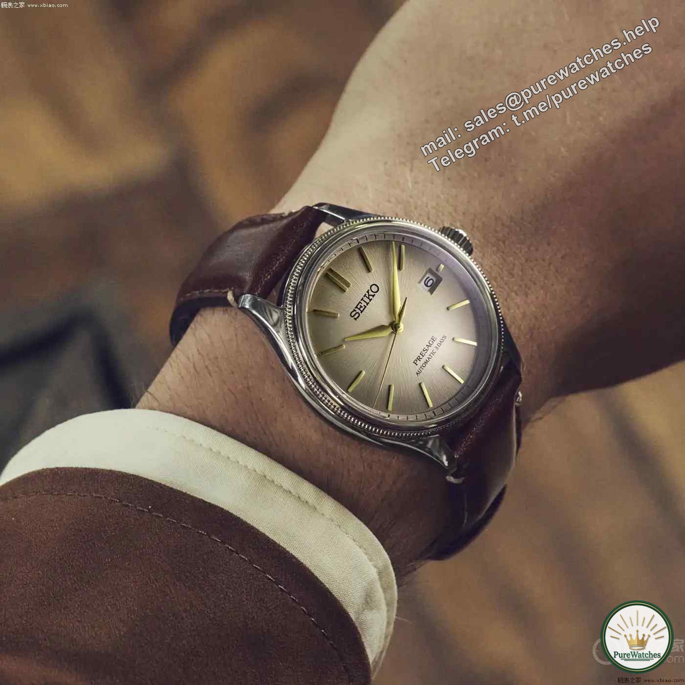 Edo white brown noodles! Seiko Presage is sold in a limited edition of 3,000 pieces, and its retro appearance beats thousands of Swiss watches