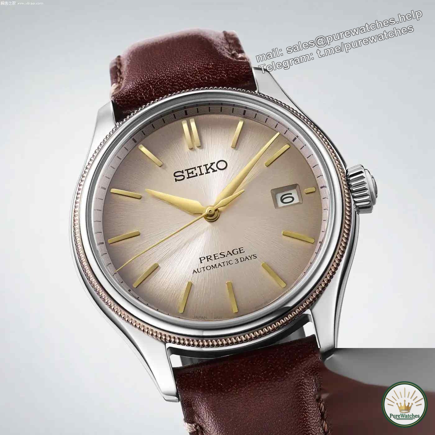 Edo white brown noodles! Seiko Presage is sold in a limited edition of 3,000 pieces, and its retro appearance beats thousands of Swiss watches