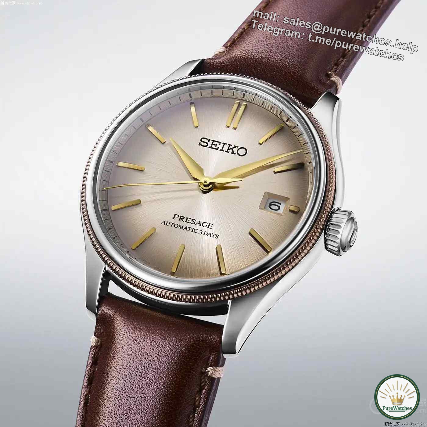 Edo white brown noodles! Seiko Presage is sold in a limited edition of 3,000 pieces, and its retro appearance beats thousands of Swiss watches