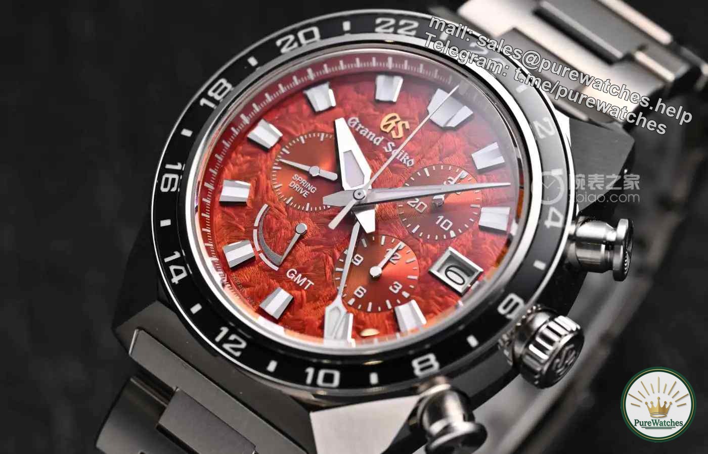 The error is only ±0.5 seconds/day! Crown Blue Lion Spring Drive titanium beast watch, red plate titanium watch rich people have already placed an order