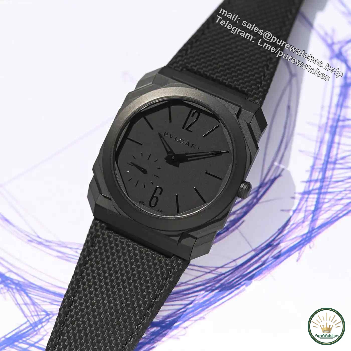 130,000 is extremely thin! Bvlgari Octo Finissimo all-black DLC titanium version shockingly launched