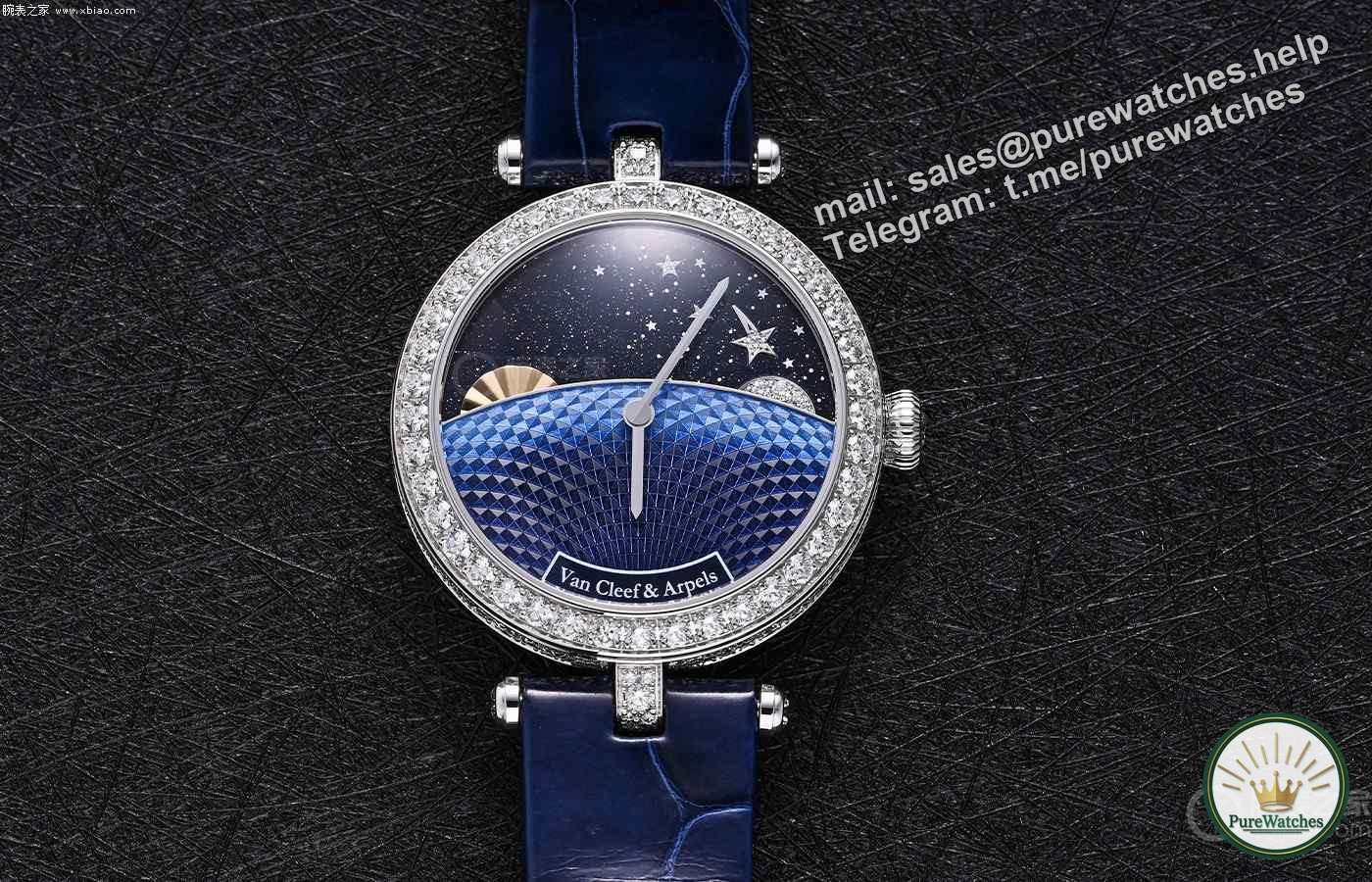 GPHG Award Certified! Van Cleef & Arpels’ “Day and Night” diamond-encrusted starry sky disk will spin in circles, and even time will gently stop for you when you wear it!