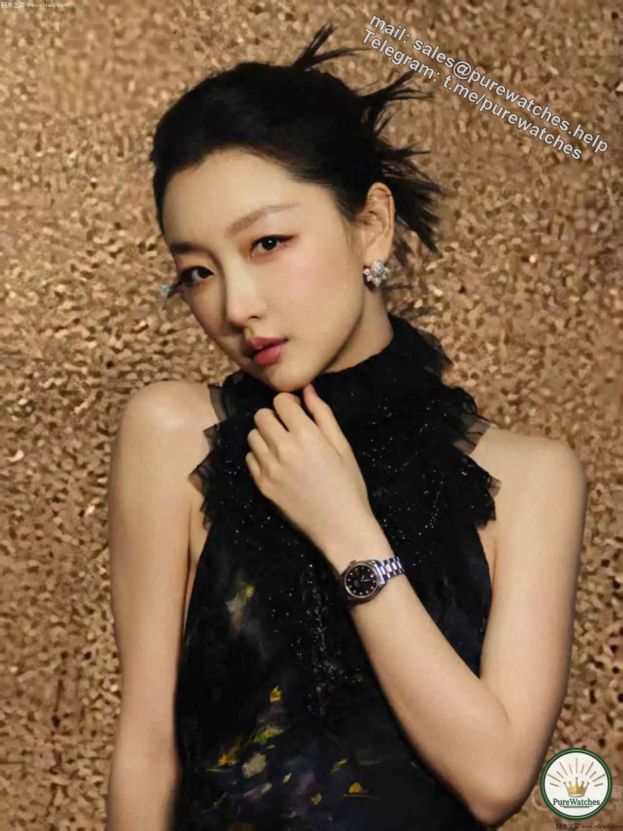 Zhou Dongyu’s same model of Omega Little Seamaster! Maillard Retro Gold Brown Plate is so high-end, a must-have for elegant girls