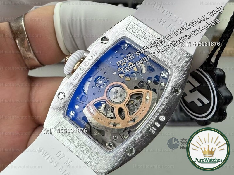 The ceiling for girls to wear watches in 2025! The ZF factory Richard Mille 07-01 diamond-encrusted model was so stunning that my best friend asked for the link!