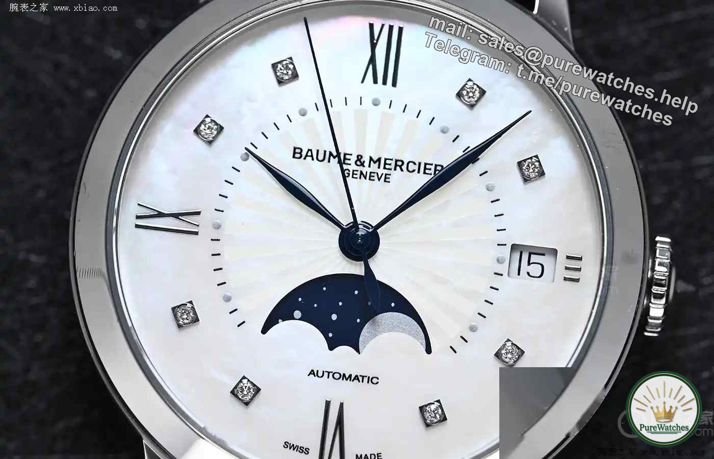 A must-see for young women! Baume & Mercier 26,500 Moon Phase Women’s Watch, a perfect balance between practicality and romance