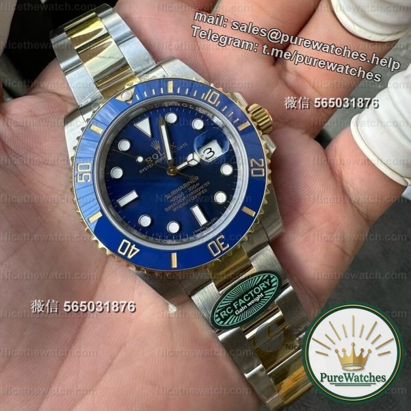 [Counterweighted Ceiling] Actual measurement of RC Factory Gold, Black and Blue Water Ghost 3135: 185 grams of real and original feel, the details are full of details with closed eyes!