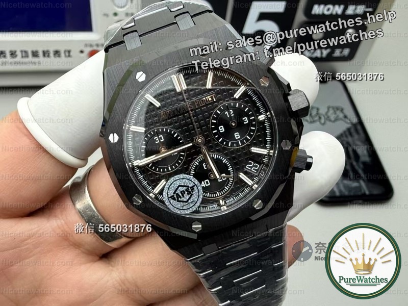 [2025 Hard Core Upgrade] APS Royal Oak 26240 V2 card-free all-in-one machine tested! Flyback chronograph + all-black ceramics, the mechanical control is so enjoyable!