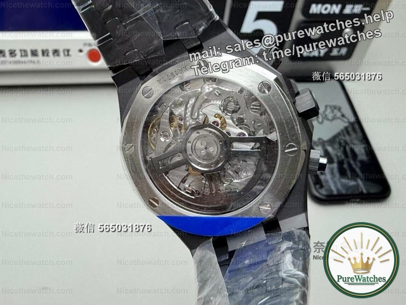 [2025 Hard Core Upgrade] APS Royal Oak 26240 V2 card-free all-in-one machine tested! Flyback chronograph + all-black ceramics, the mechanical control is so enjoyable!