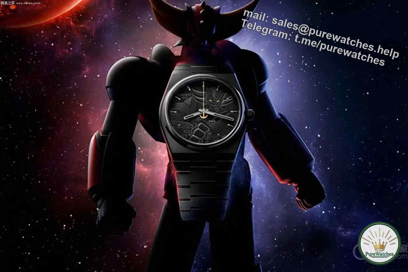 Full of mecha feelings! The Tissot PRX limited edition watch is equipped with a customized oscillating weight, and the capsule watch box restores the UFO base