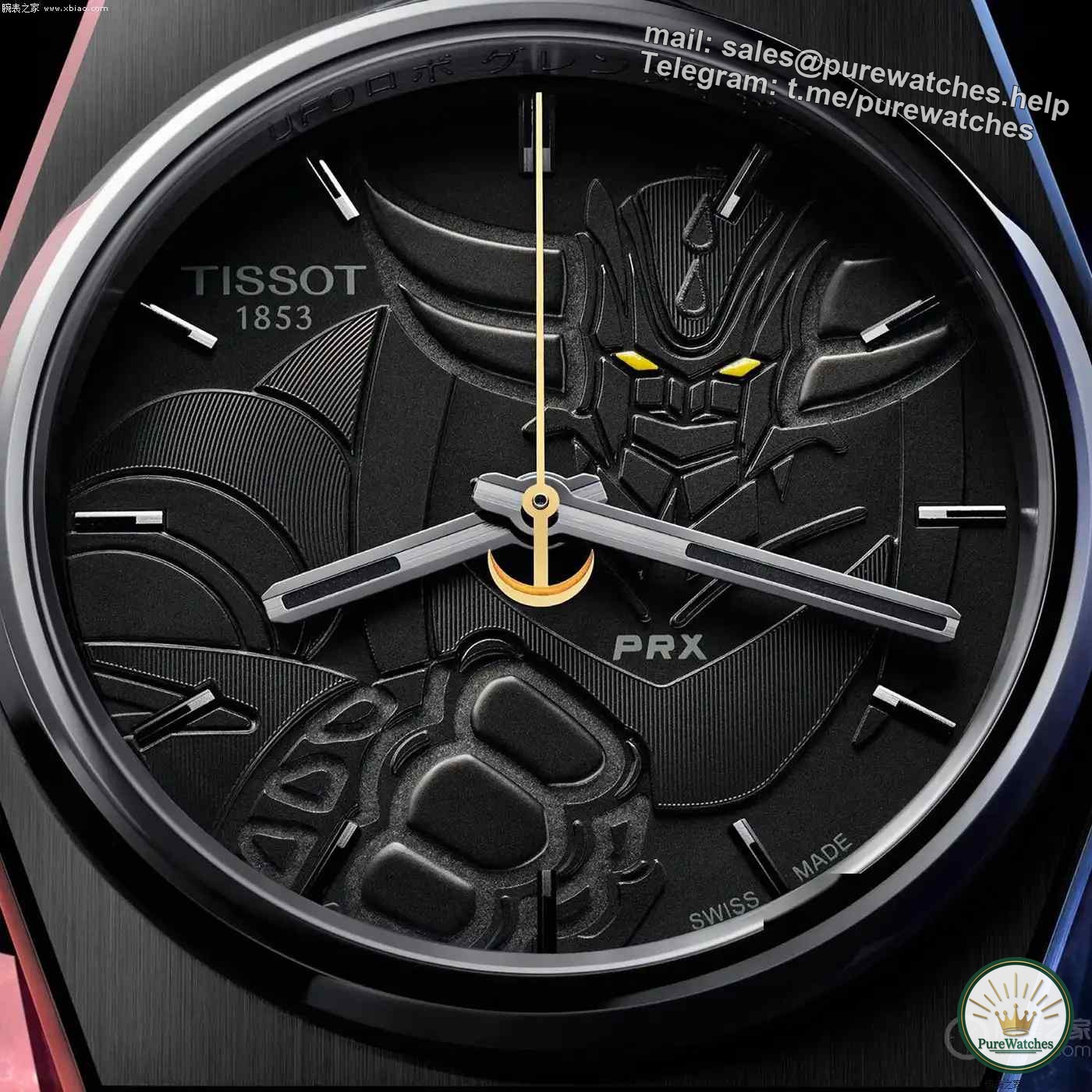 Full of mecha feelings! The Tissot PRX limited edition watch is equipped with a customized oscillating weight, and the capsule watch box restores the UFO base