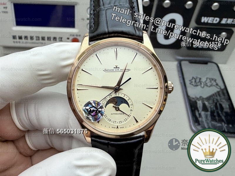 APS Factory Jaeger-LeCoultre Moon Phase Master Replica Watch Actual Measurement: Integrated 9225 movement, with a price of 1,000 yuan and a quality of 10,000 yuan!