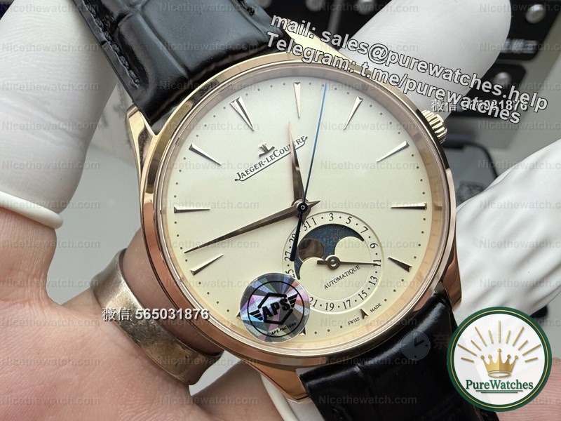 APS Factory Jaeger-LeCoultre Moon Phase Master Replica Watch Actual Measurement: Integrated 9225 movement, with a price of 1,000 yuan and a quality of 10,000 yuan!
