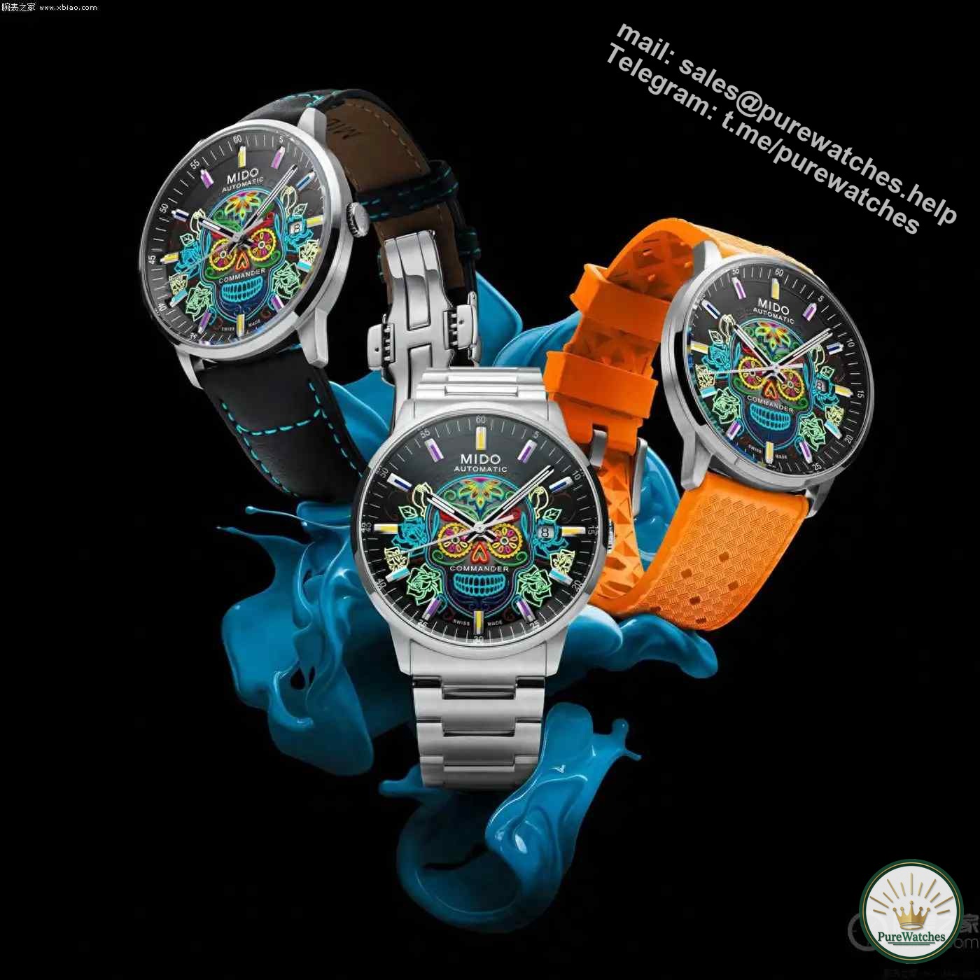 Mido’s 2025 Day of the Dead limited edition is here! The Commander Gradient Katrina Watch is so stunning with its luminous luminescence
