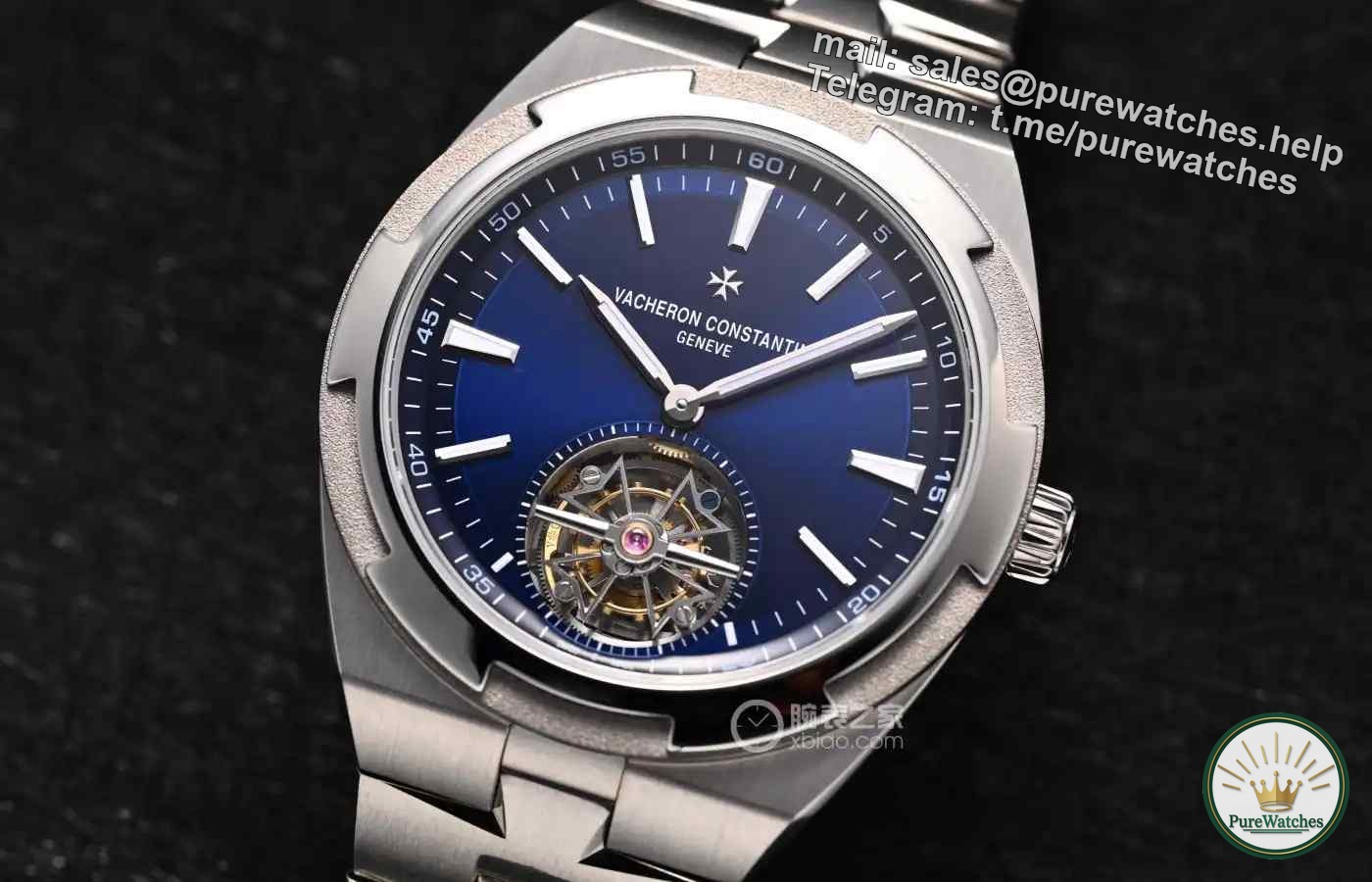 Titanium light luxury! Vacheron Constantin’s blue-plate tourbillon has revolutionized the world, and three kinds of straps can be switched in seconds to detonate the watch circle.