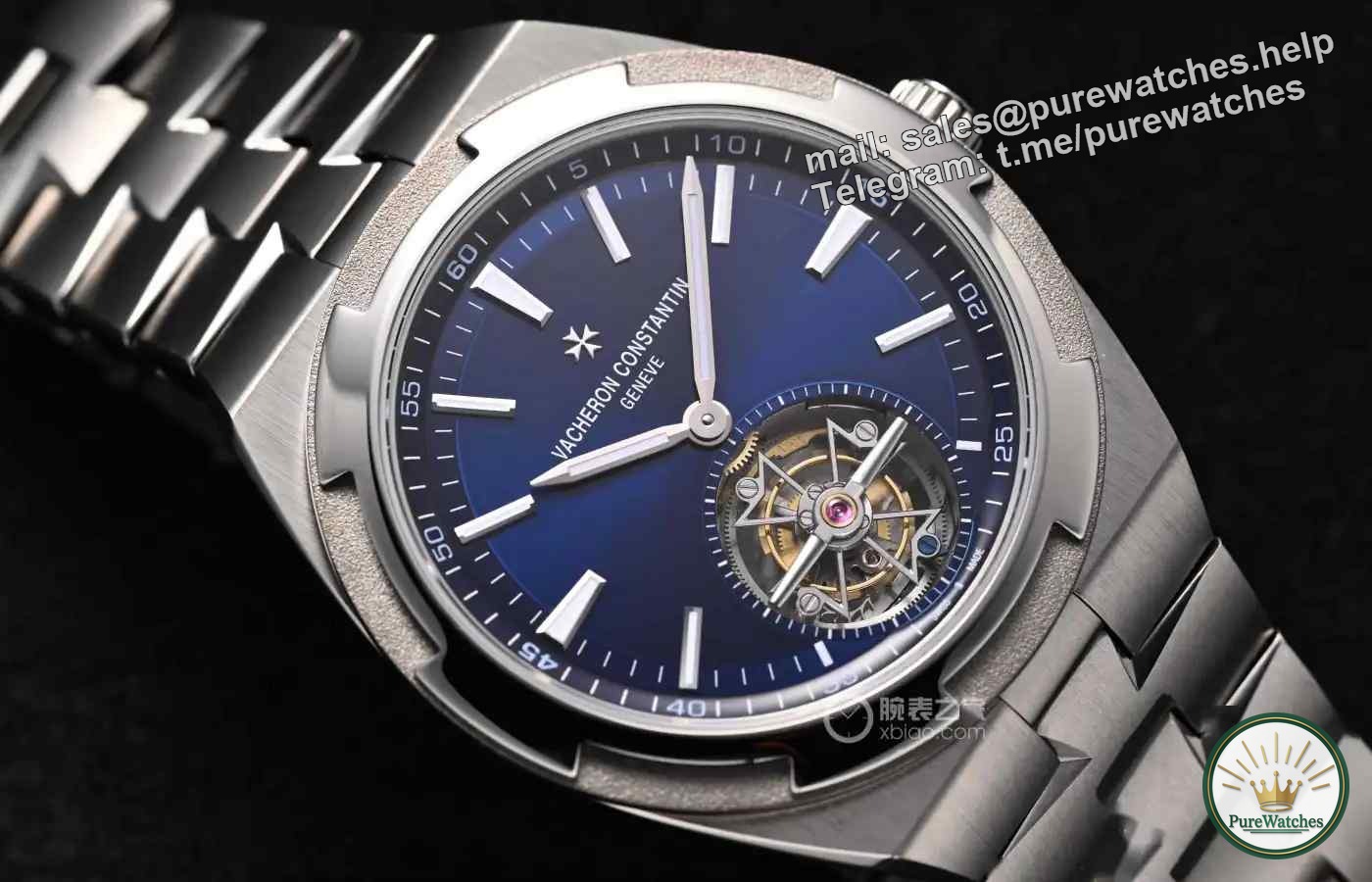 Titanium light luxury! Vacheron Constantin’s blue-plate tourbillon has revolutionized the world, and three kinds of straps can be switched in seconds to detonate the watch circle.