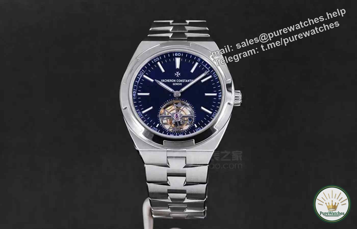 Titanium light luxury! Vacheron Constantin’s blue-plate tourbillon has revolutionized the world, and three kinds of straps can be switched in seconds to detonate the watch circle.