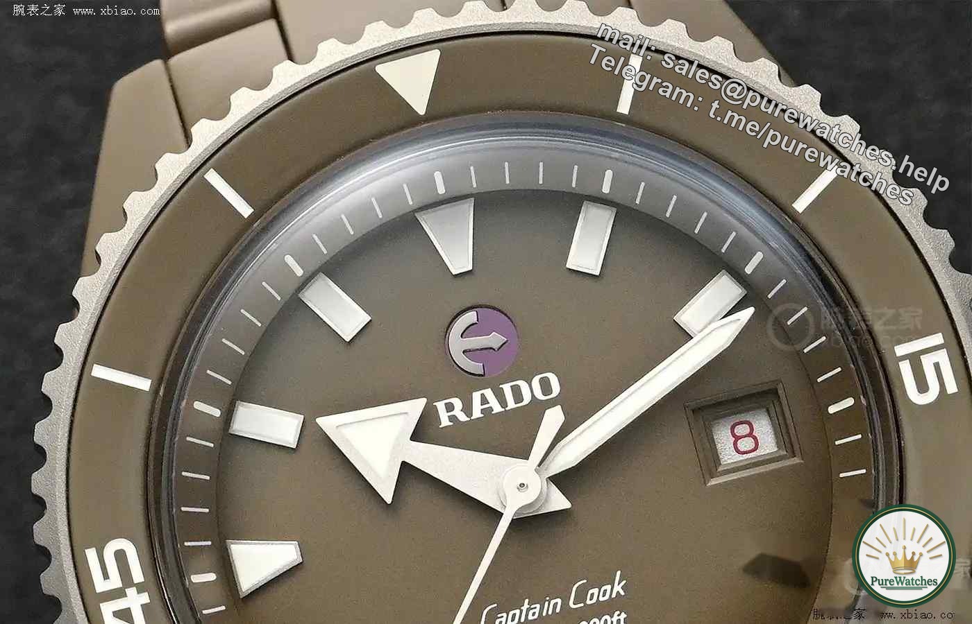 The Hulk of the diving watch world! Rado Captain Cook’s olive green ceramic watch is coming, with 80 hours power reserve + full luminous display.