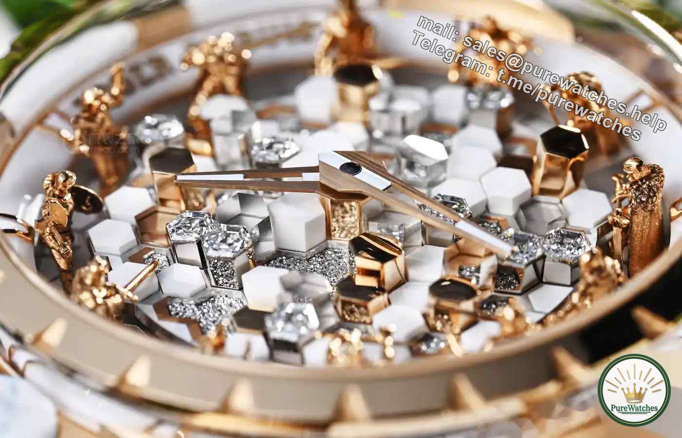 3.21 million to build the Crystal Palace! Roger Dubuis’ 12th generation Knights of the Round Table revealed, 56 pillars inlaid with diamonds and enamel shock the bezel