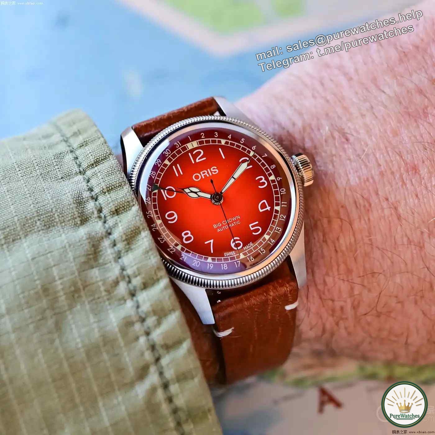 Oris collaborates with Cervo Volante! The orange maple leaf disc large crown watch is launched for the first time, a must-have for retro fans!
