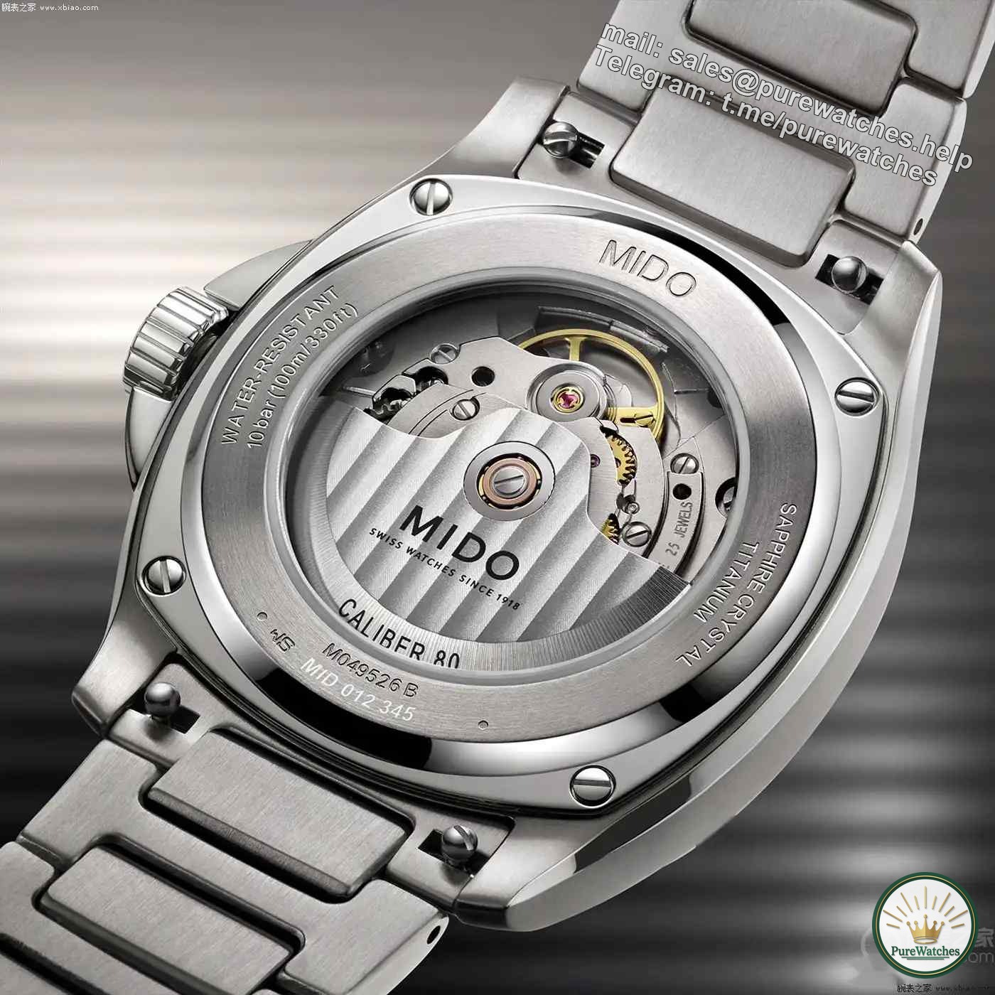 A must-try for retro fans! Mido Helmsman series TV watch titanium version dismantled, Caliber 80 movement accuracy measured