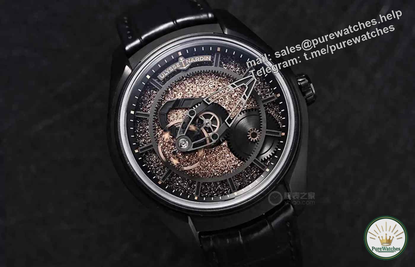165 times rarer than gold! The Athens Freak X ruthenium crystal watch is limited to 50 pieces, and each dial is unique in the universe!