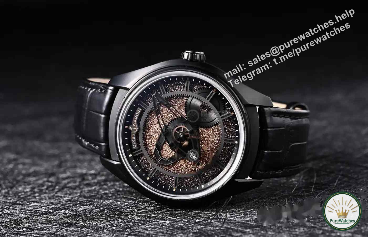 165 times rarer than gold! The Athens Freak X ruthenium crystal watch is limited to 50 pieces, and each dial is unique in the universe!