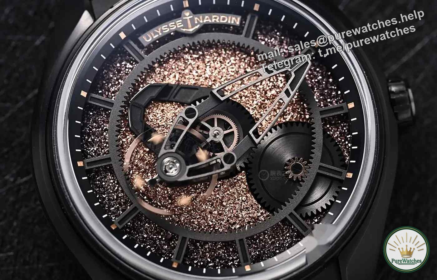 165 times rarer than gold! The Athens Freak X ruthenium crystal watch is limited to 50 pieces, and each dial is unique in the universe!