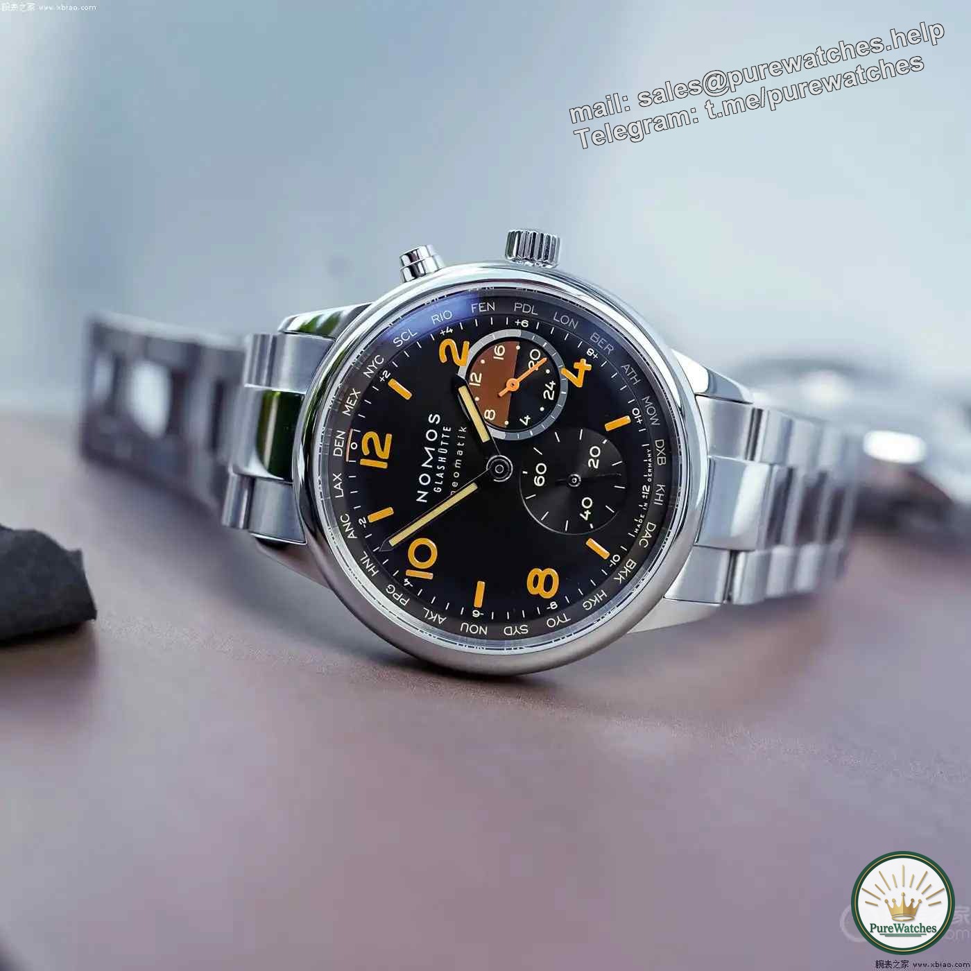 Navigator in the night sky! The Nomos world time night flight watch is shockingly released, with three night colors limited to 175 pieces