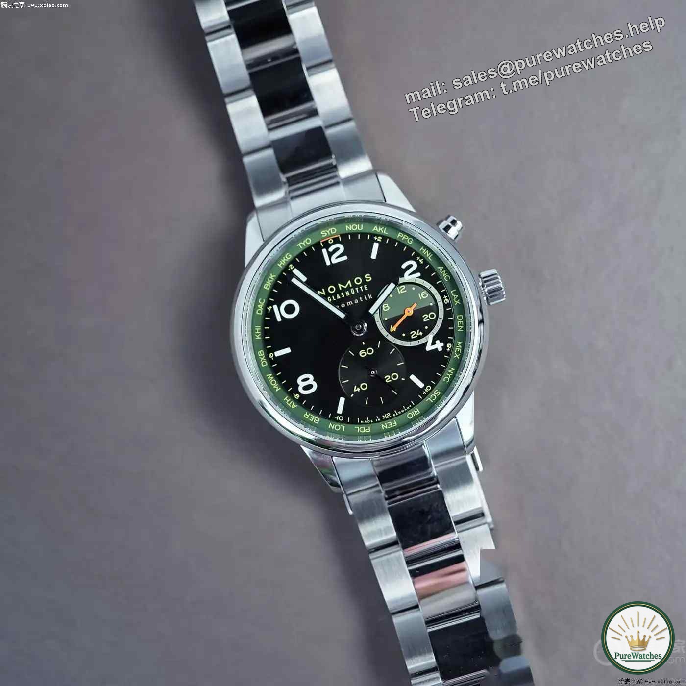 Navigator in the night sky! The Nomos world time night flight watch is shockingly released, with three night colors limited to 175 pieces
