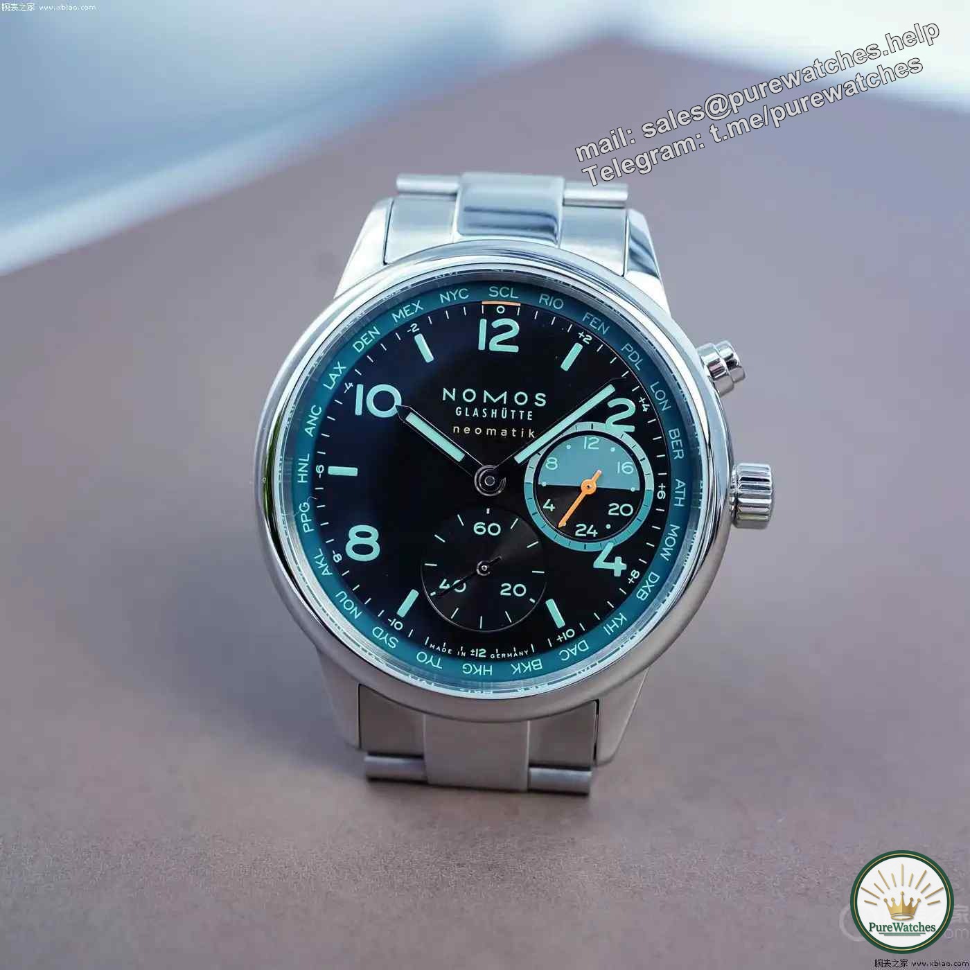 Navigator in the night sky! The Nomos world time night flight watch is shockingly released, with three night colors limited to 175 pieces