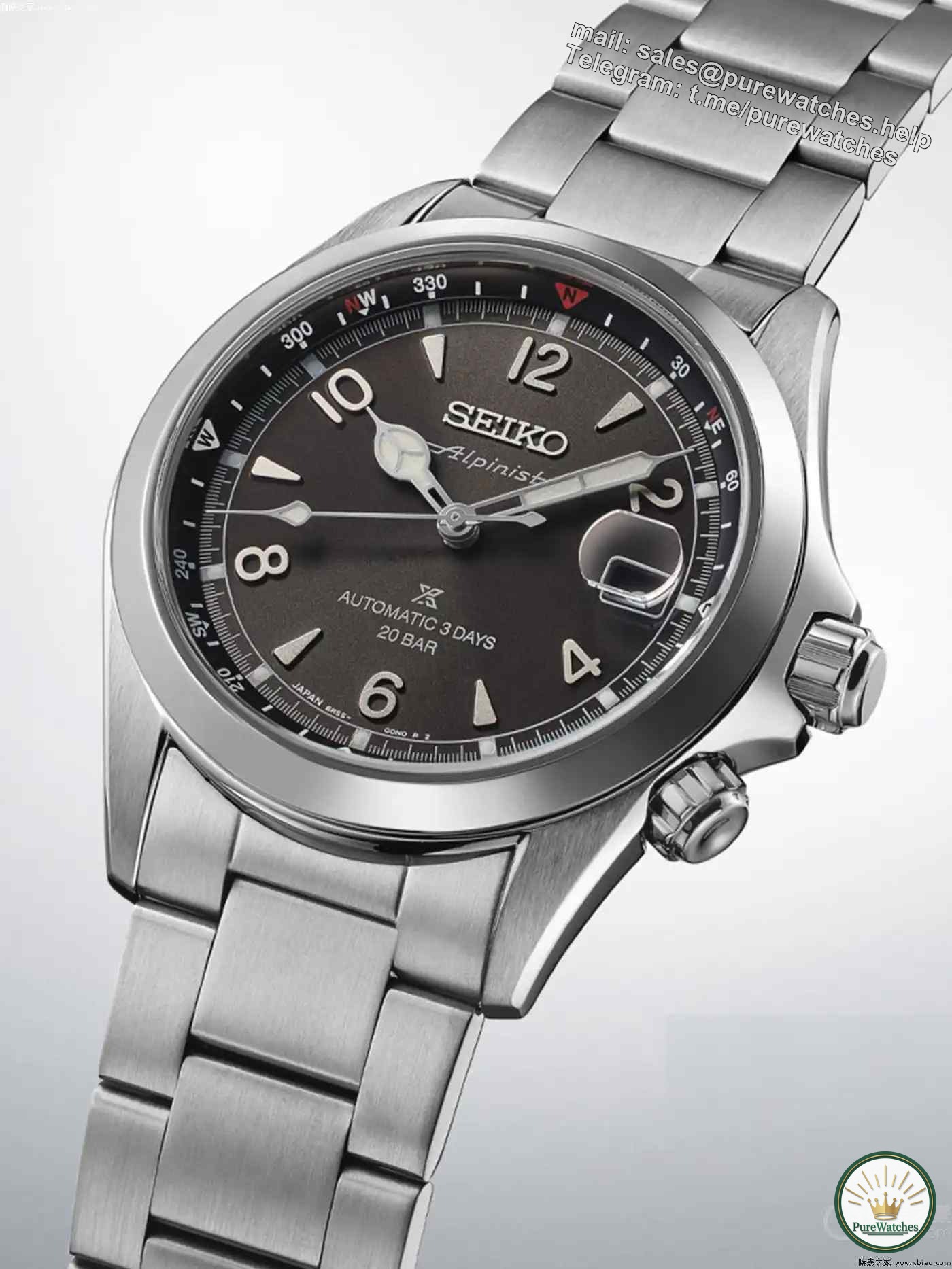 Seiko Alpinist mountaineering watch has been upgraded! 72 hours of power + 200 meters of water resistance, the three-color dial makes a stunning appearance