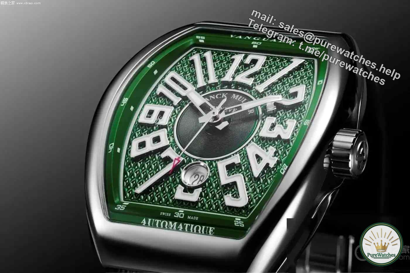 Exclusive to Asia Pacific! Franck Muller’s new Vanguard watch comes in five colors, with diamond-shaped guilloché and crocodile leather straps, so you won’t have to worry about it!