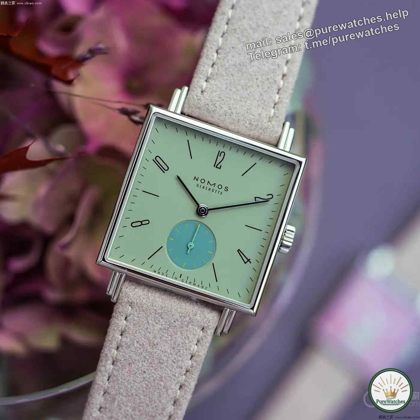 Full of niche and high-end feeling! Nomos four-color Tetra Origins square watch is online, with natural color matching and ultra-thin manual movement. It is a must-have for the artsy party!