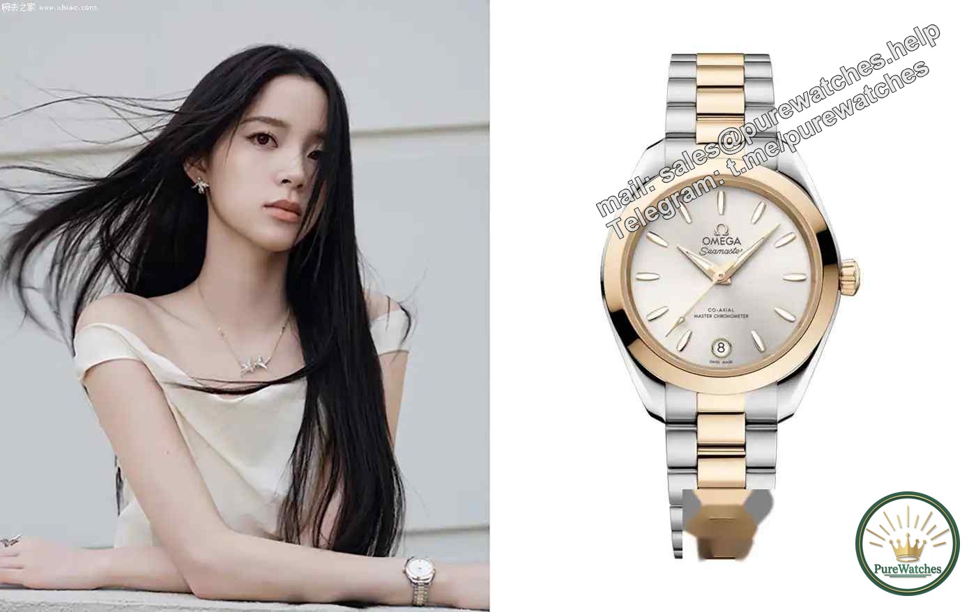 Ouyang Nana’s private collection! Omega Seamaster AT 30mm two-tone watch is really fragrant. Warning, girls over 20 close their eyes and watch it.