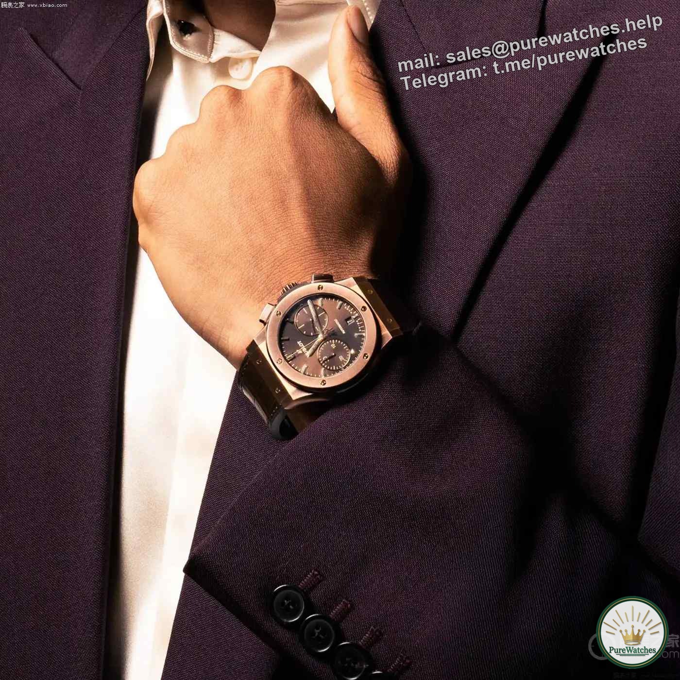 The most collectible bronze watch in 2025! Hublot’s classic fusion chronograph allows your wrist to witness the transformation of time